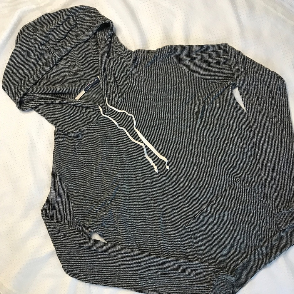 brandy melville striped oversized hoodie